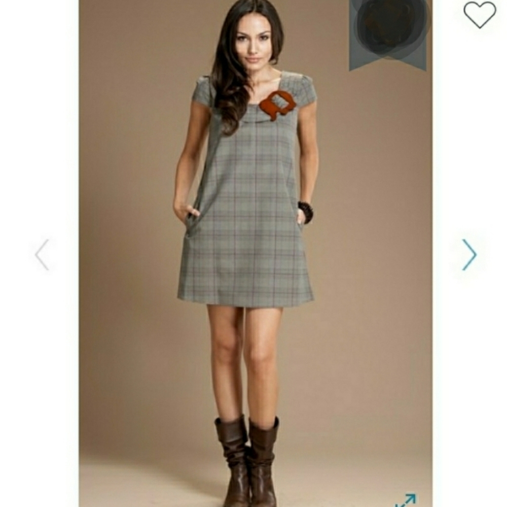 Voom Plaid Elephant Dress